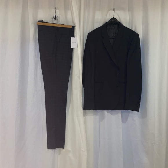 NWT Paul Smith Wool suit 42R pants 34 - Picture 14 of 14